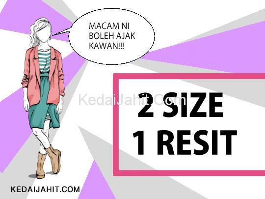 2 saiz dalam 1 resit untuk tempahan raya 2021
